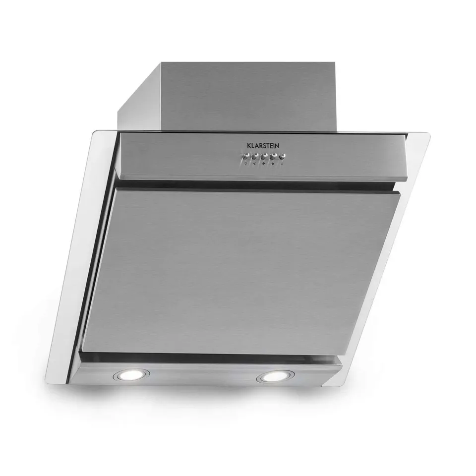 Klarstein Zola 60 hotte aspirante verre inox 610 m³/h