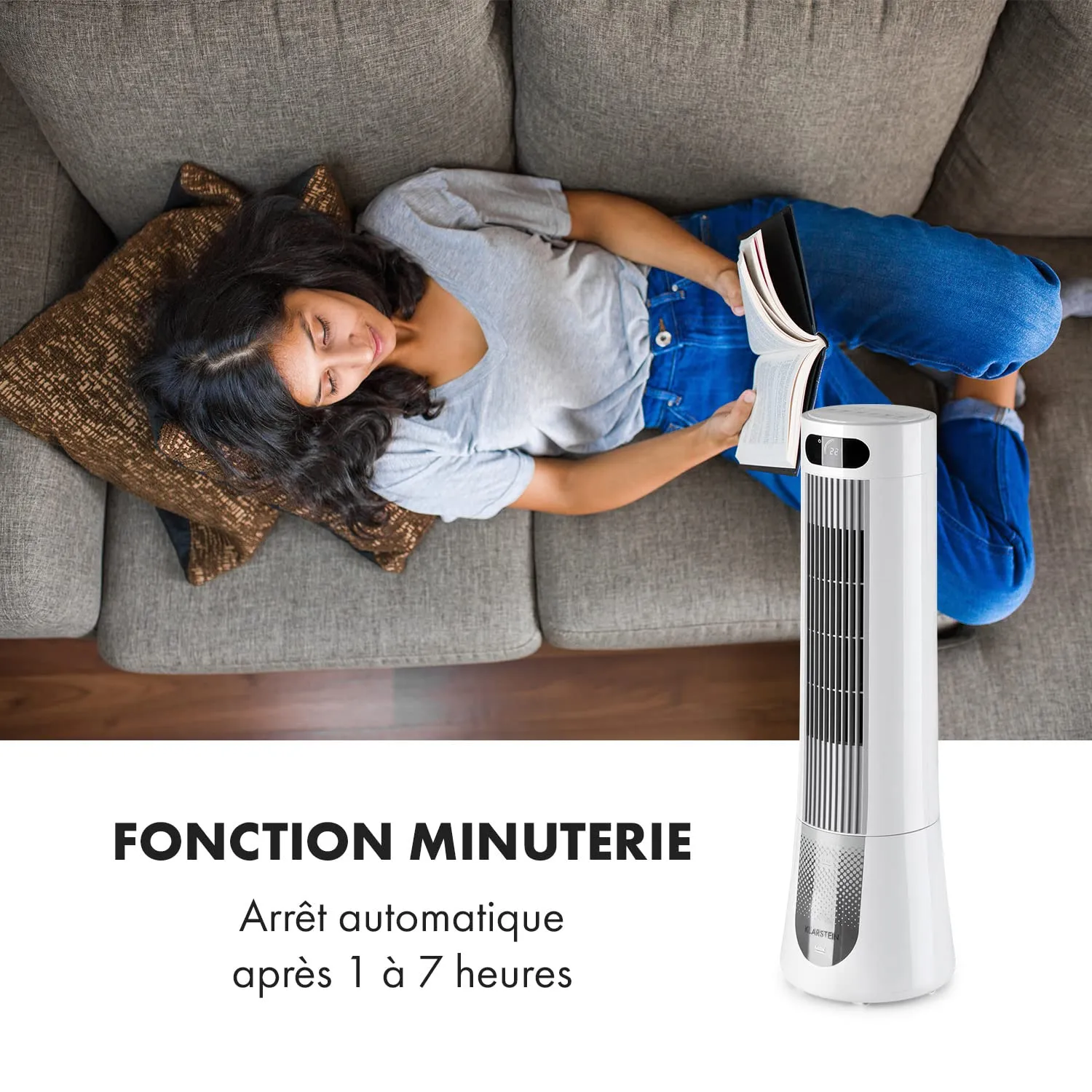 Klarstein 5 en 1 refroidisseur d'air mobile 7L 45W nuit
