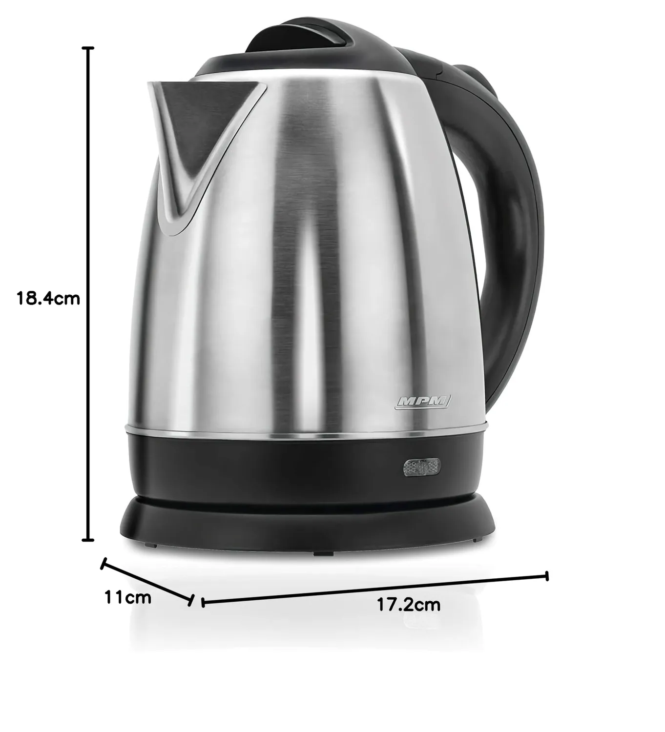 MPM MCZ-75M bouilloire électrique 1,2 L inox 1600 W