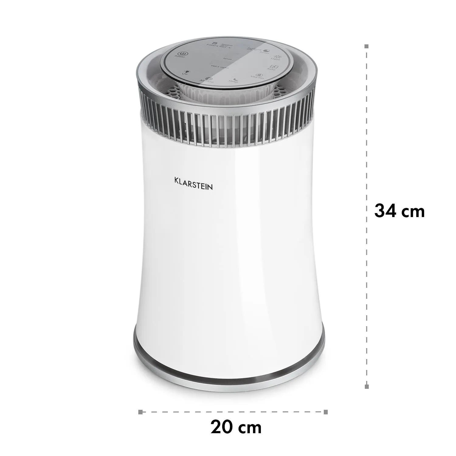 Klarstein Arosa purificateur d'air ioniseur 20 m² blanc