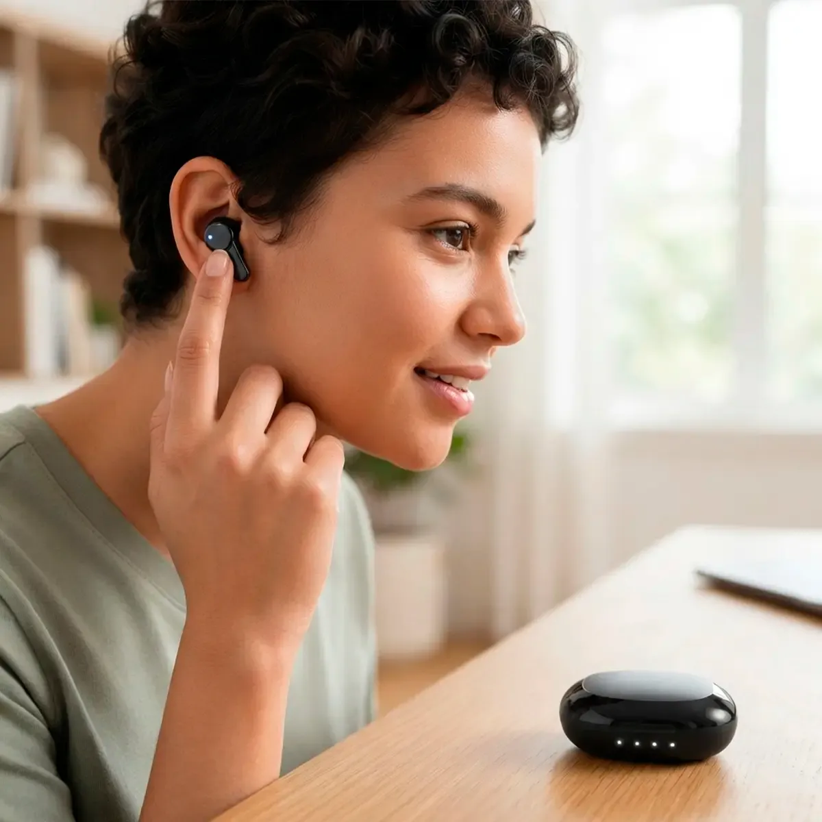 Prixton TWS159 écouteurs bluetooth noirs ANC ENC