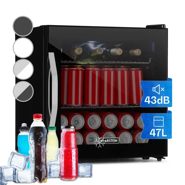 Klarstein mini frigo vitré noir 47 L LED