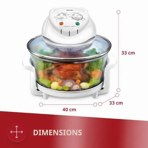 MPM MKO-02 four halogène combi 11,3L 1400W