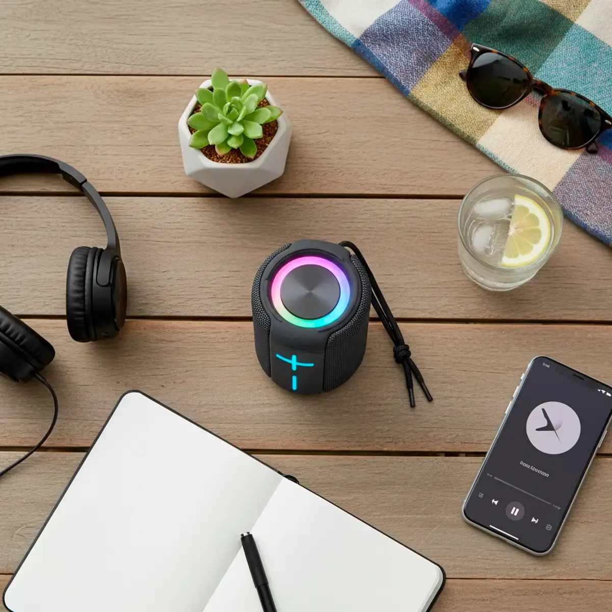 Prixton Beat Box enceinte grise mains libres