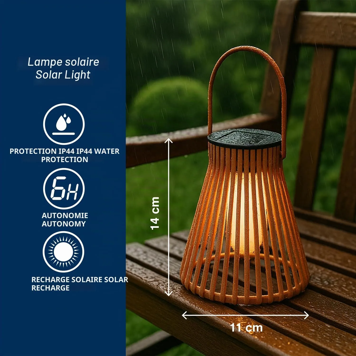 Beper P207ILO300 Lampe Solaire Extérieur Couleurs Assorties