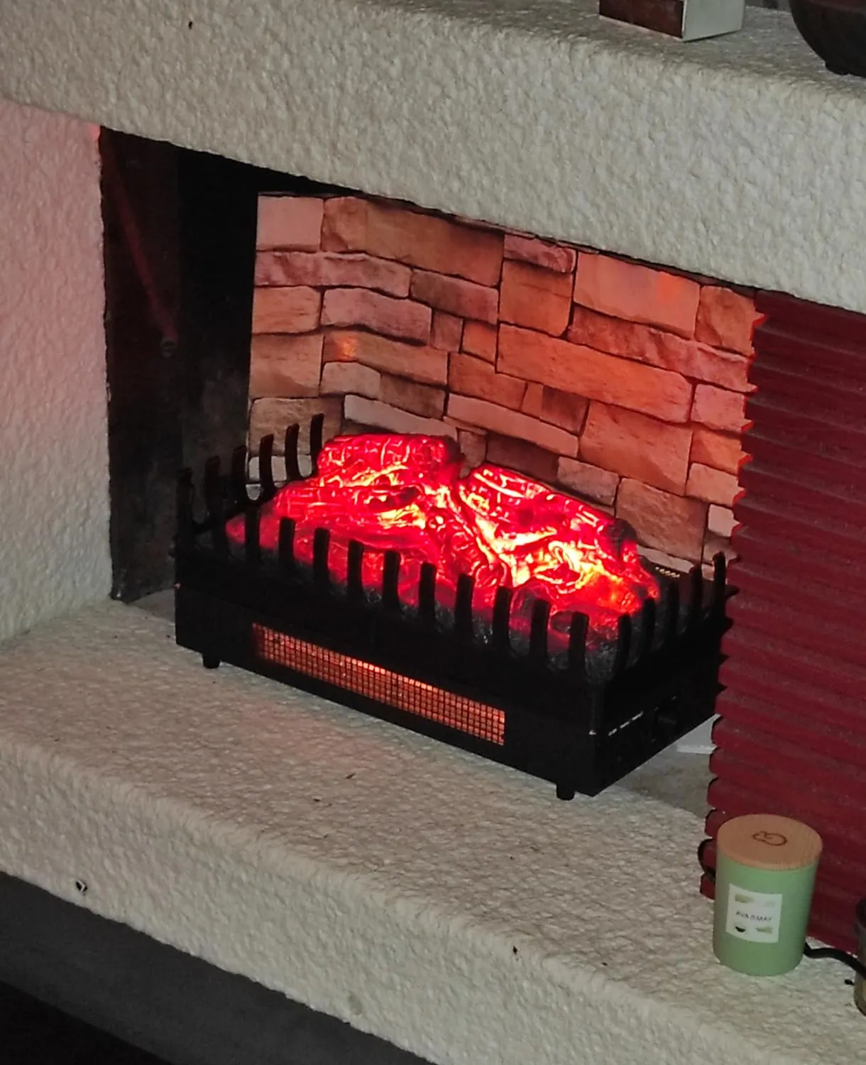 Klarstein Cheminée Électrique 65 cm Chauffage 2000W Noir