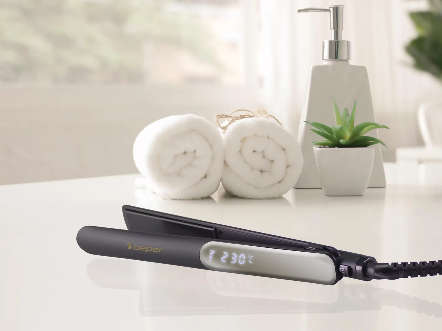 Beper P301PIS200 lisseur cheveux céramique 230°C noir