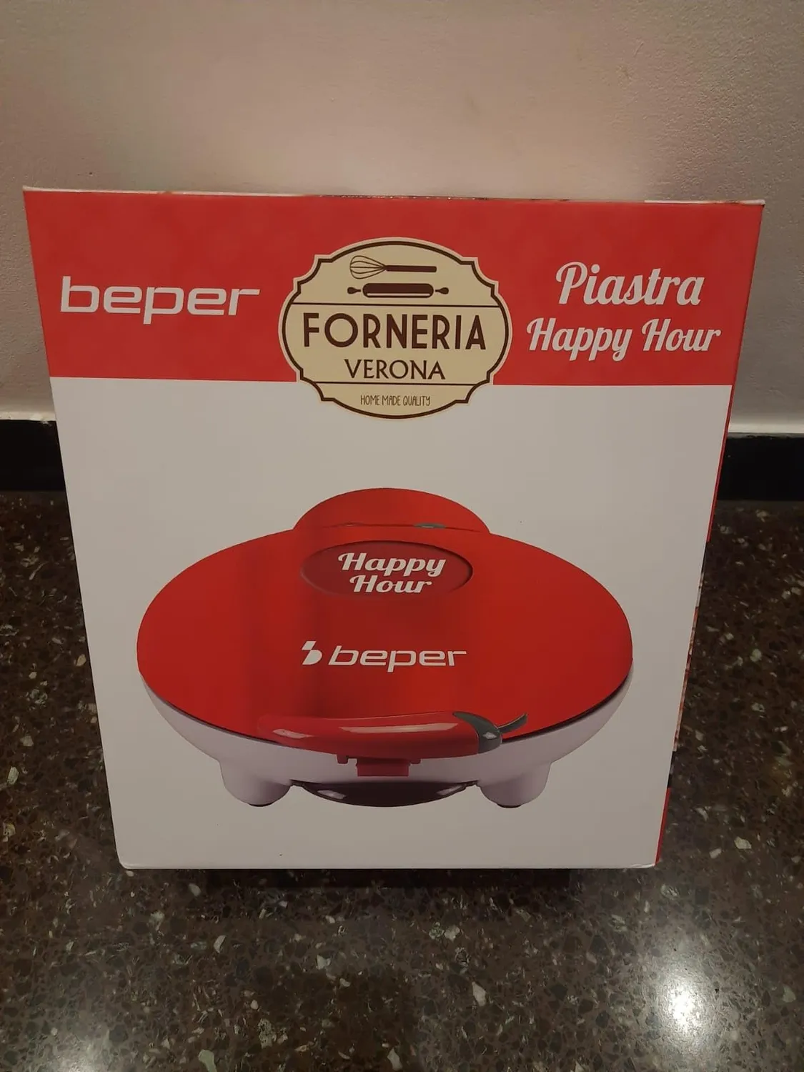 Beper P101CUD600 Happy Hour appareil apéritif rouge