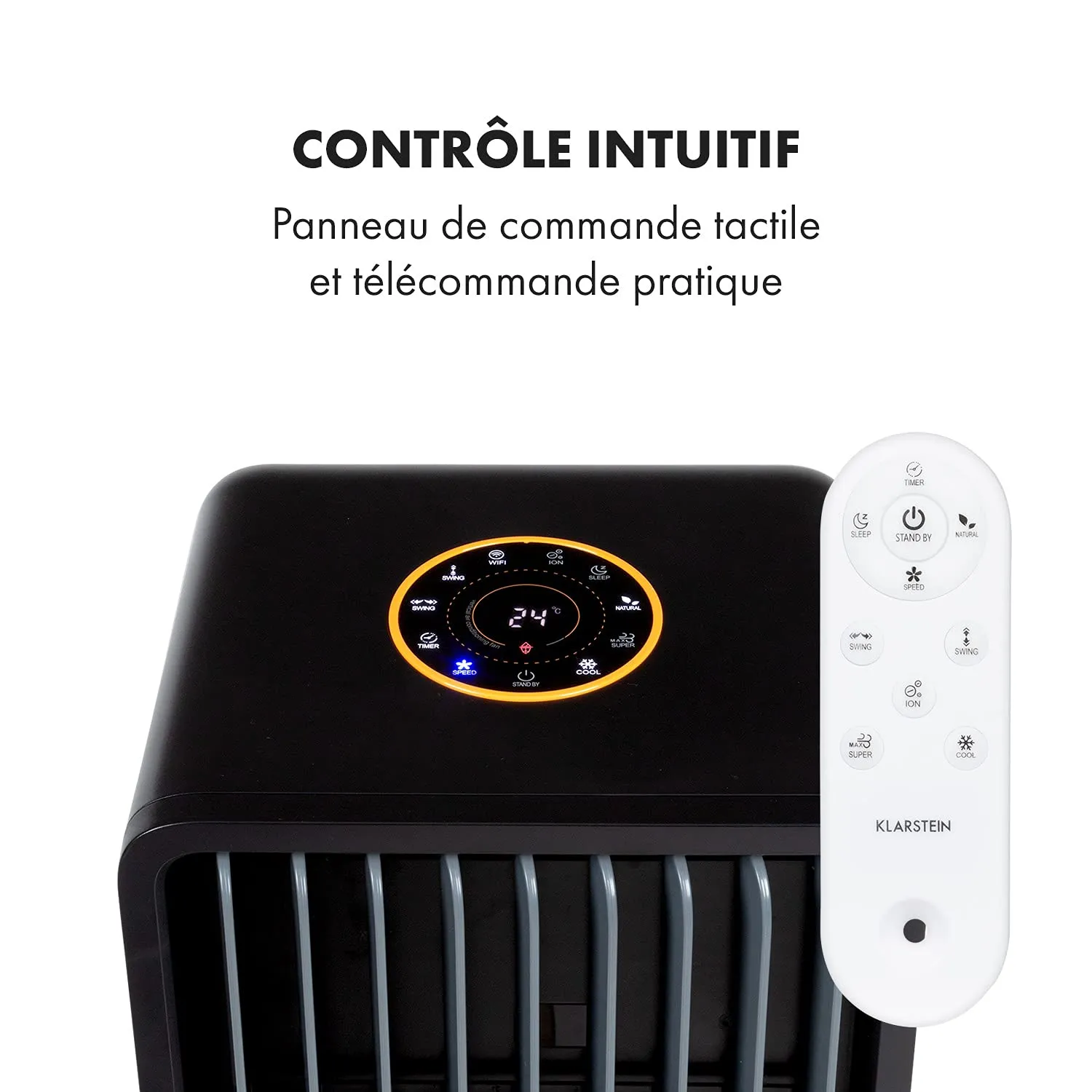 Klarstein Maxflow Smart rafraîchisseur d'air noir 5 L