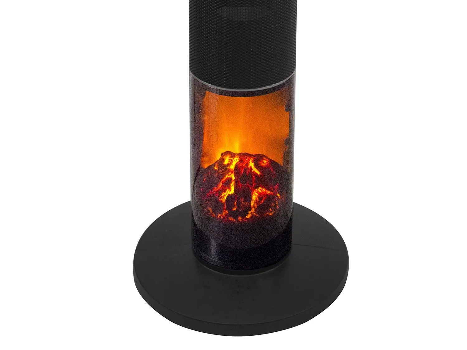 Beper P203TER001 chauffage céramique noir effet flamme oscillant