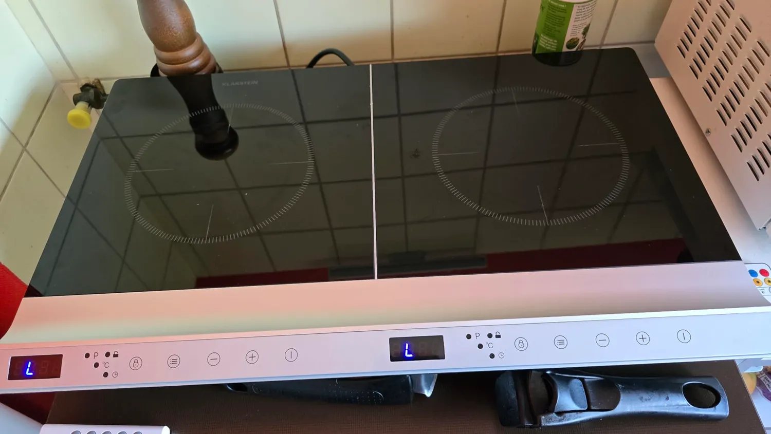 Klarstein Cucinata double plaque induction argent 3100W