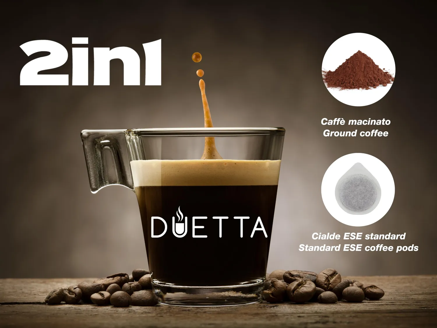 Beper Duetta P101CAF100 machine expresso 15 bars noir
