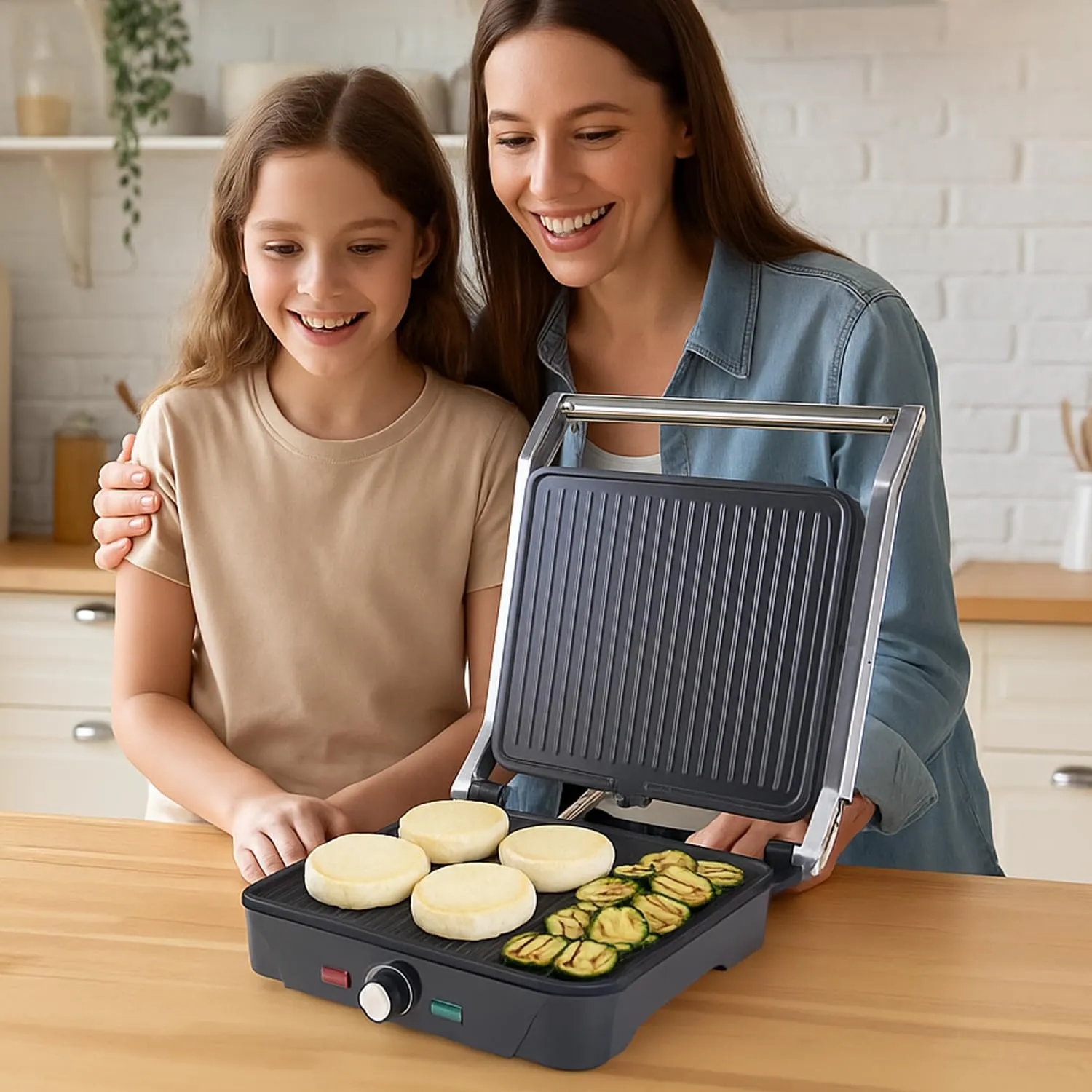 Beper P101TOS503 Grand Grill électrique 3en1 2000W