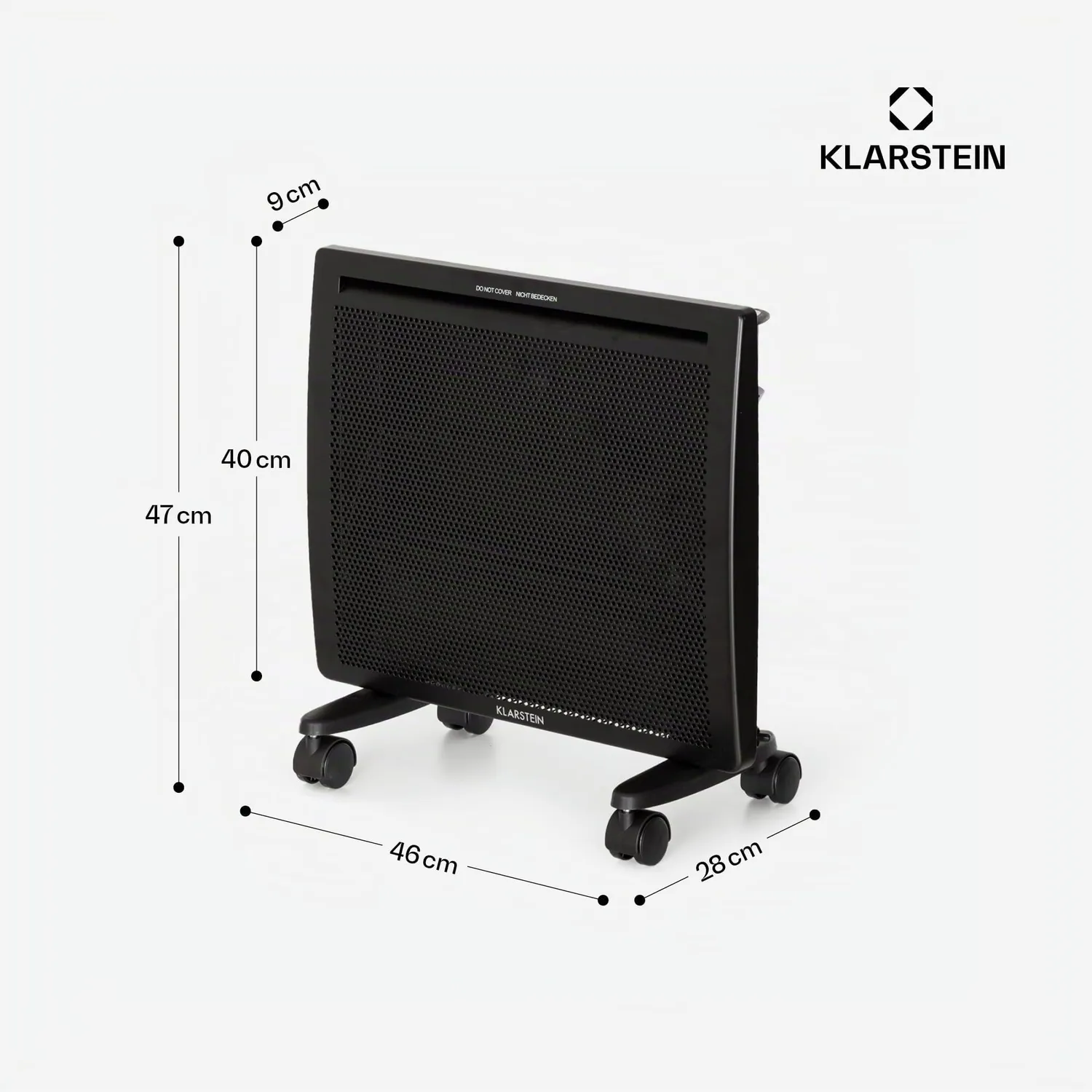 Klarstein Hot Spot Slimcurve radiateur 1000W noir