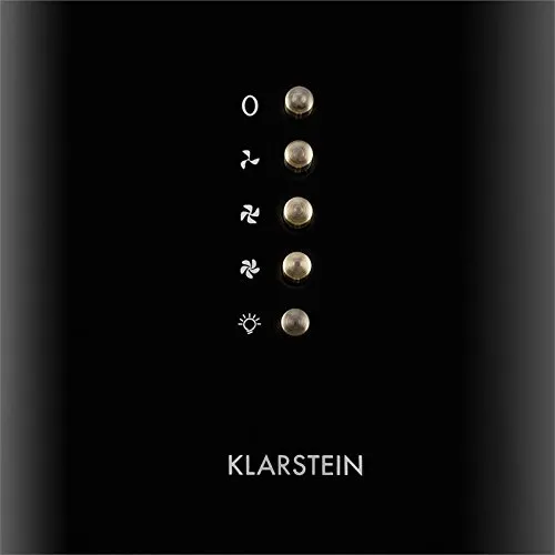 Klarstein Noir hotte aspirante 60 cm noir mat 352 m3/h