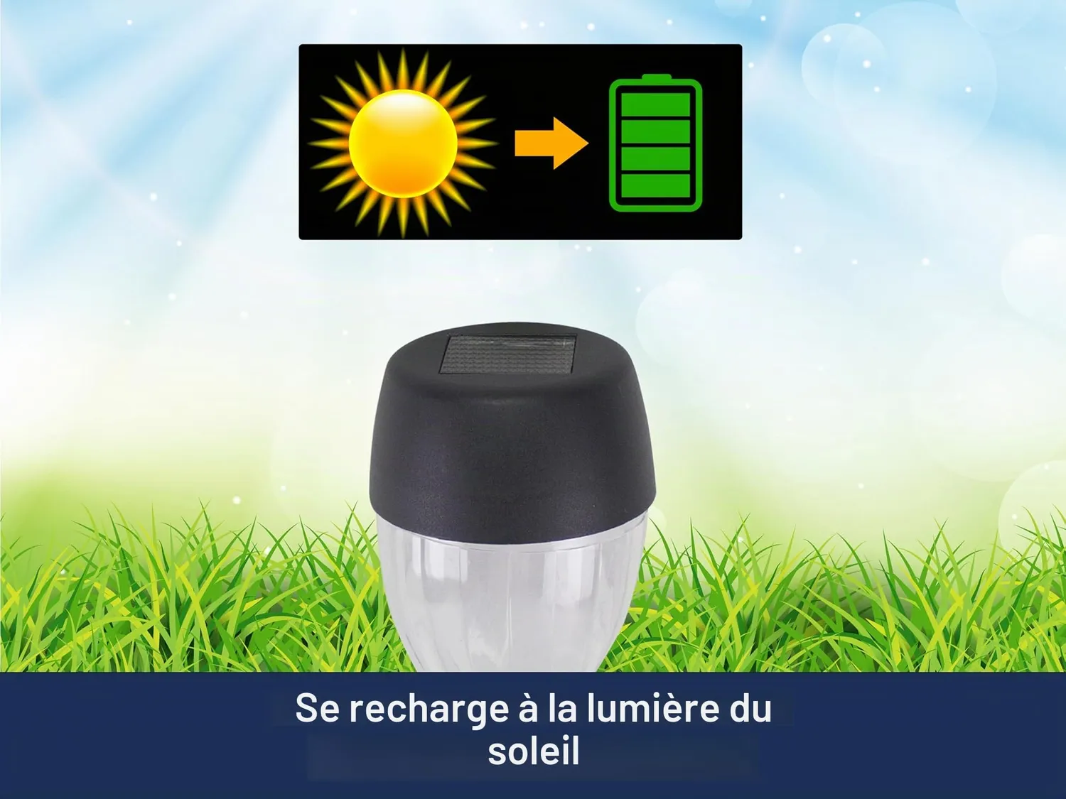 Beper P207ILO050 Lampes Solaires Jardin Lot de 5 LED IP44