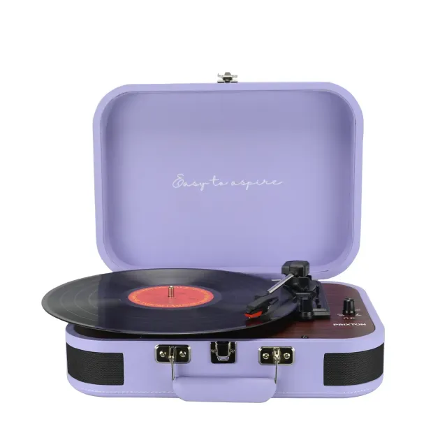 Prixton VC600 platine vinyle lilas haut-parleurs intégrés