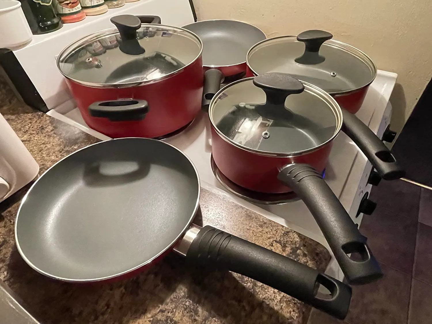 Bella Cook Bake and Store batterie cuisine 21 pièces blanc antiadhésive