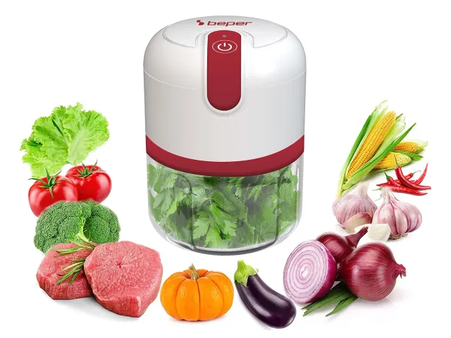Beper P102ROB050 mini hachoir USB 250 ml rouge 3,7 V