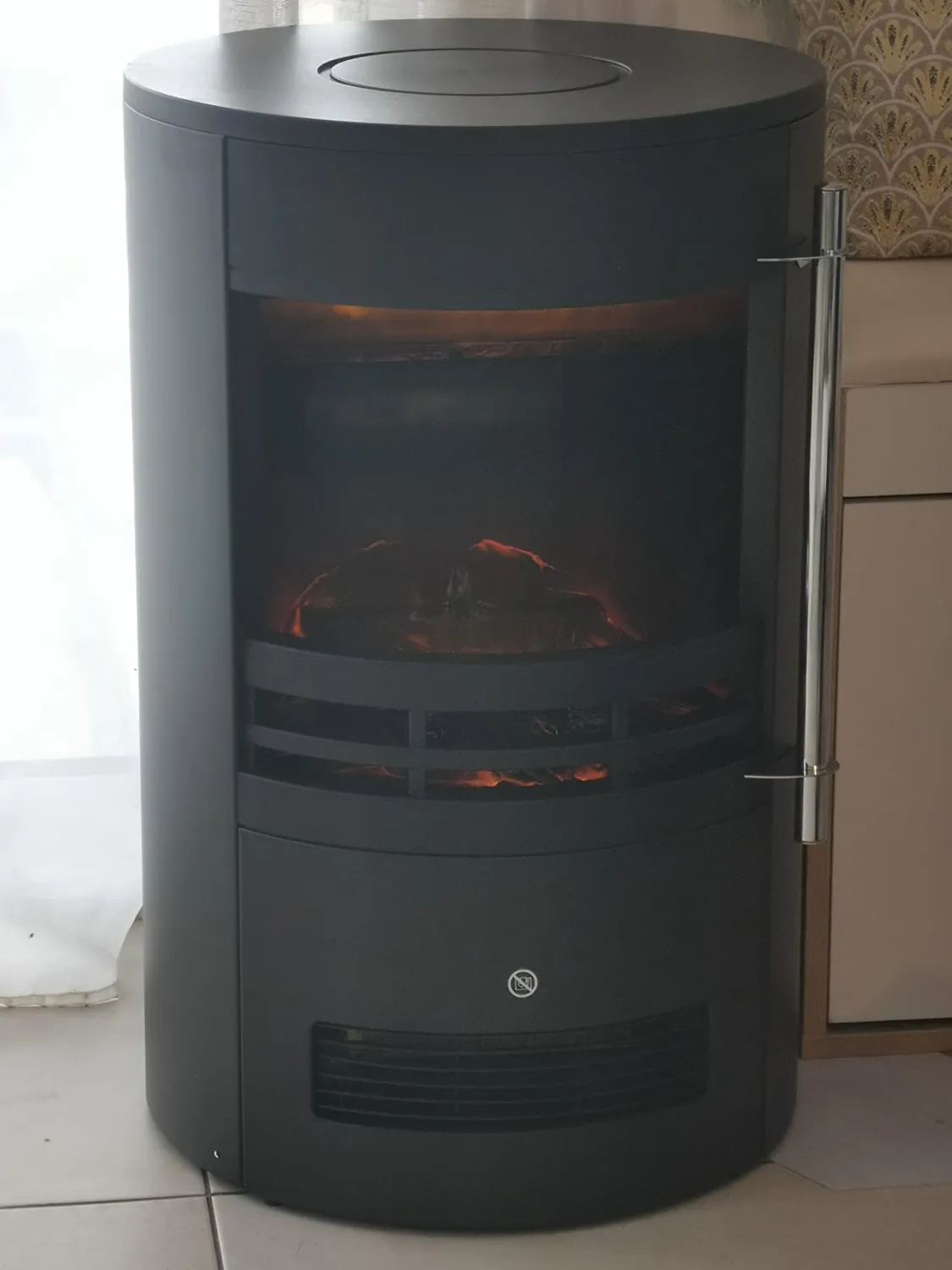 Klarstein Brixen cheminée électrique noire 1800 W