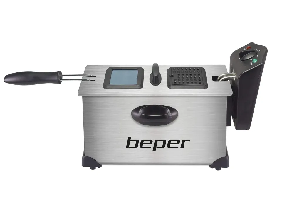 Beper BC.353 friteuse électrique 3,5 L acier noir
