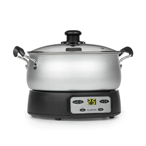 Klarstein Jam Session confiturier 3 L argent 1000 W