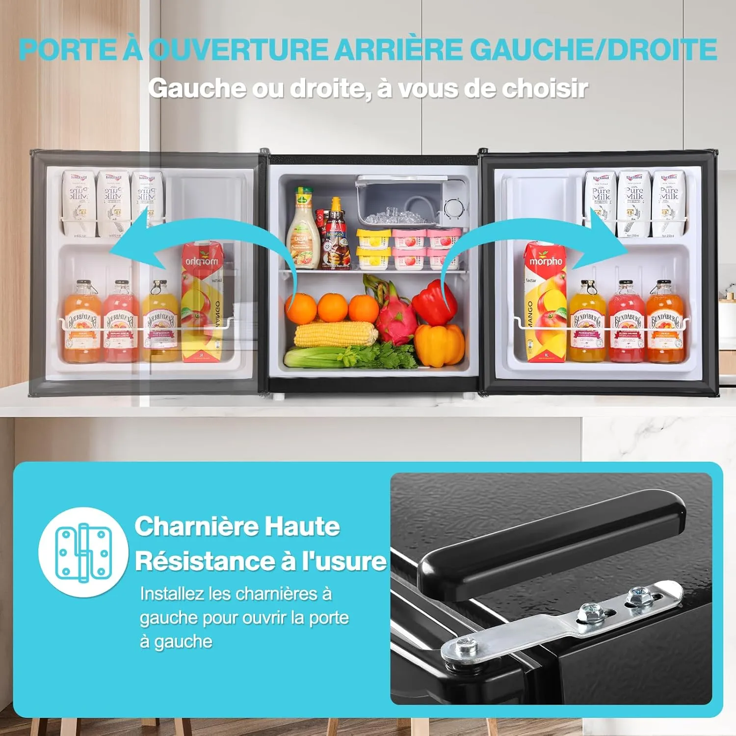 YASHE Mini Réfrigérateur 52L Thermostat -2°C