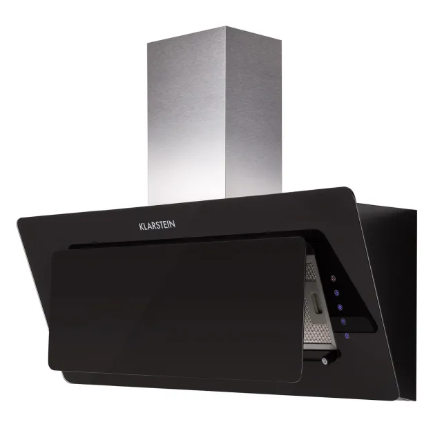 Klarstein Lorea Hotte Murale Noire 90 cm 290 m³/h