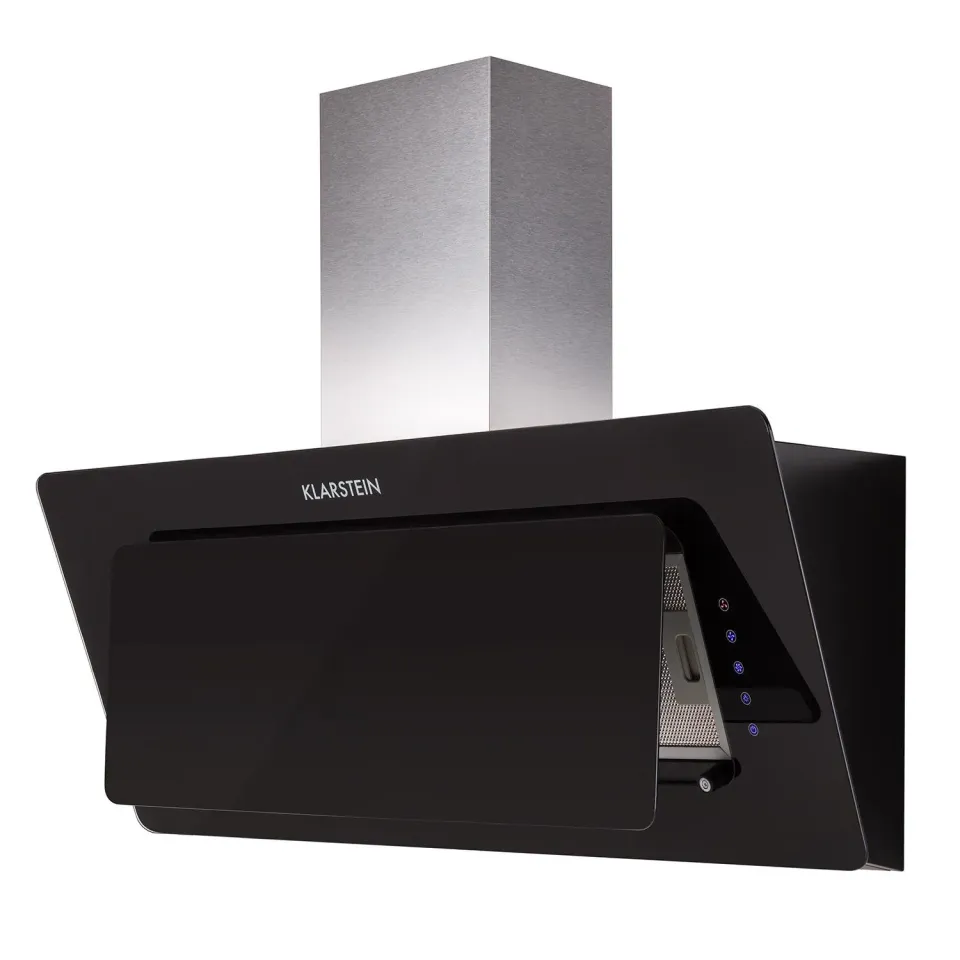 Klarstein Lorea Hotte Murale Noire 90 cm 290 m³/h