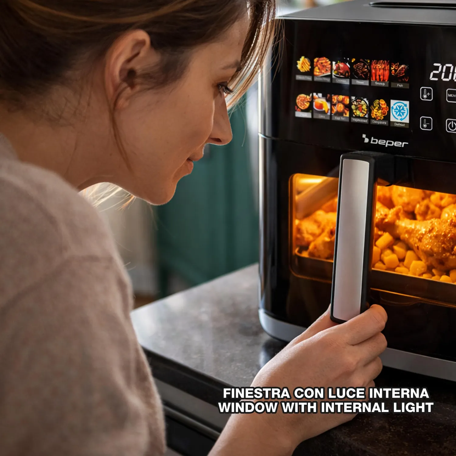 Beper P101FRI091 friteuse air chaud 9 L 12 programmes