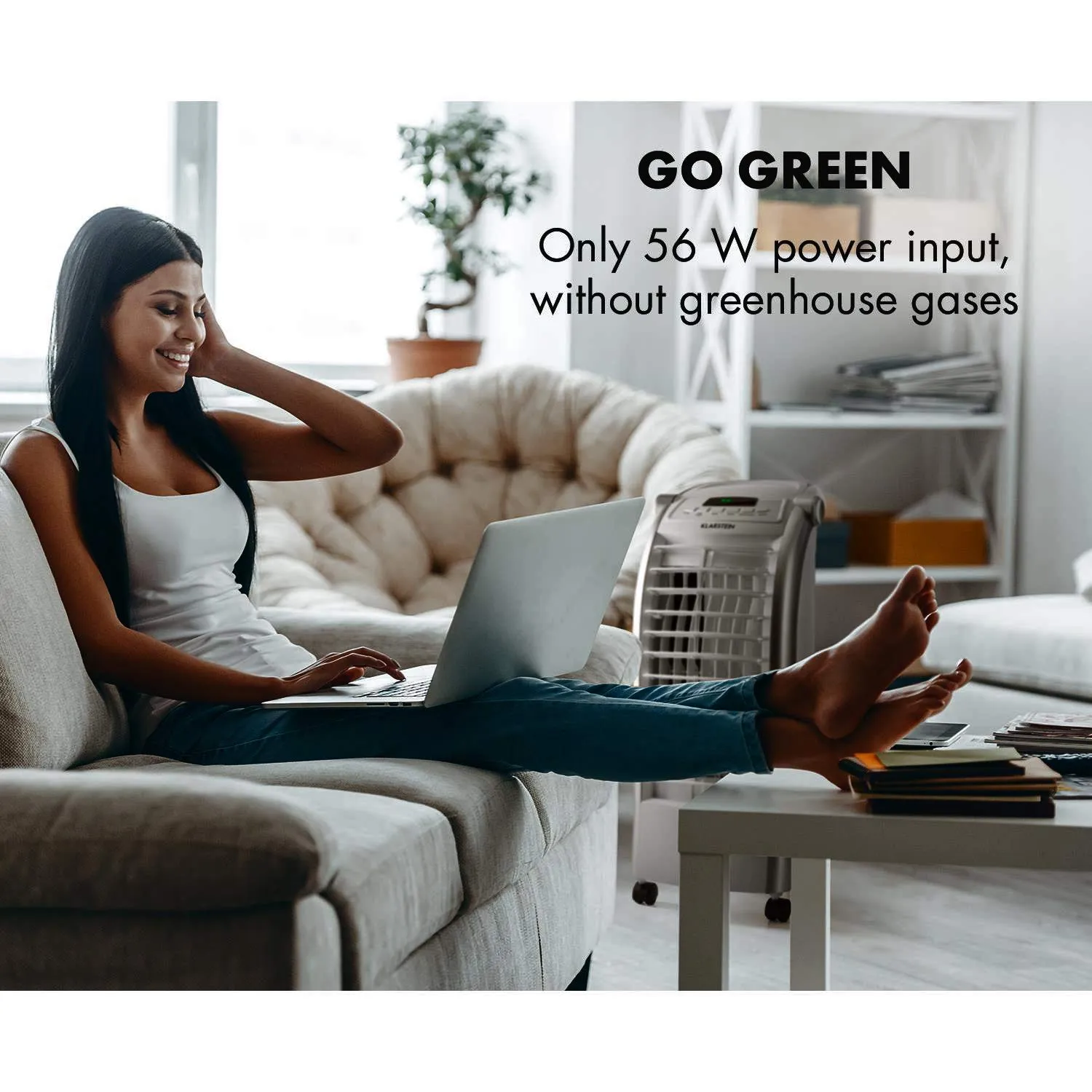 Klarstein Maxfresh rafraîchisseur d'air 6 L gris 65 W