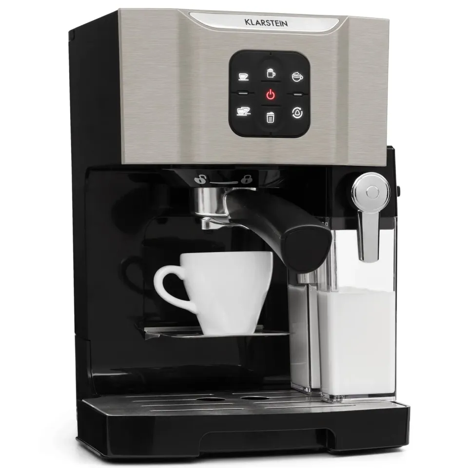 Klarstein BellaVita cafetière expresso 20 bars gris acier
