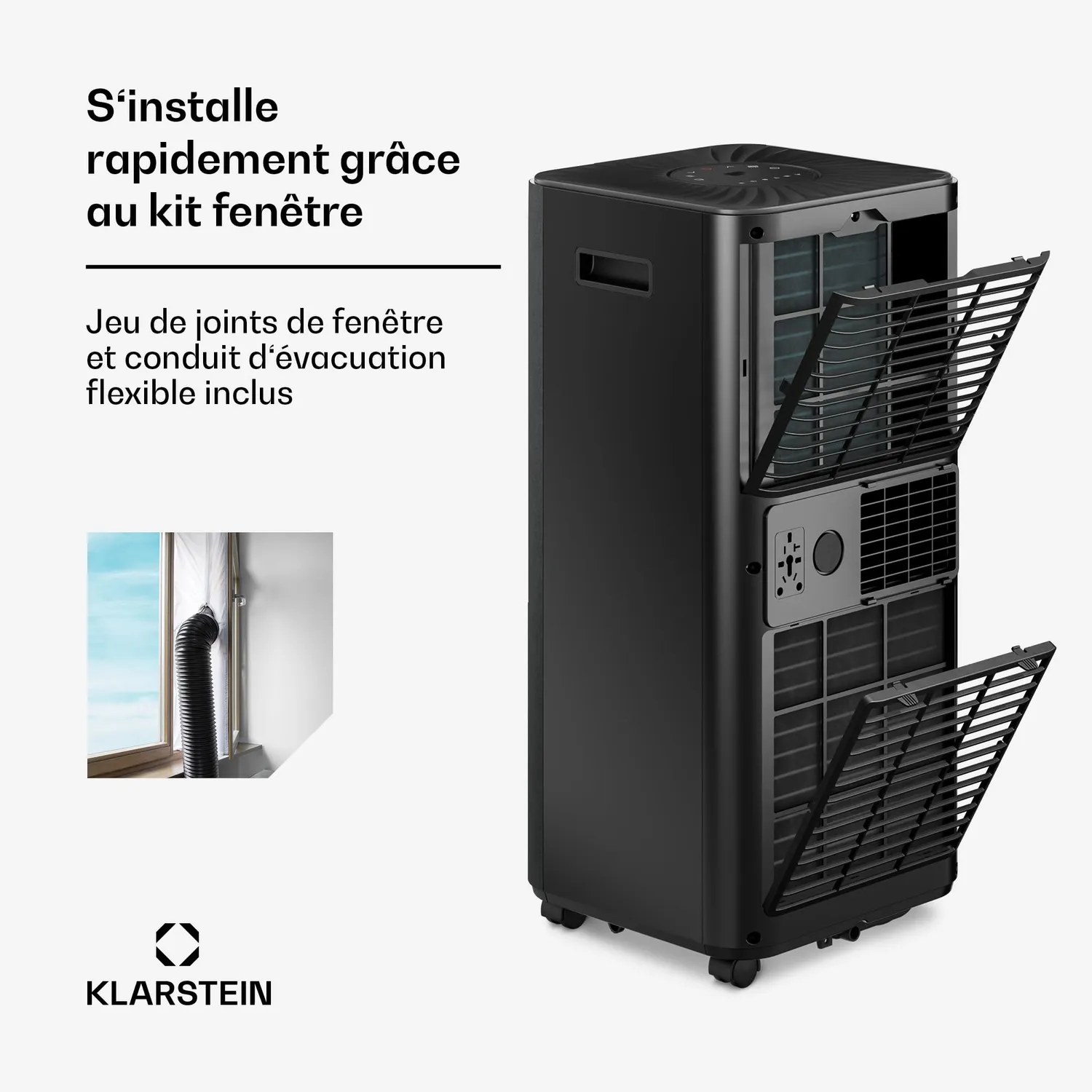 Klarstein AireLux climatiseur mobile 9000 BTU gris foncé