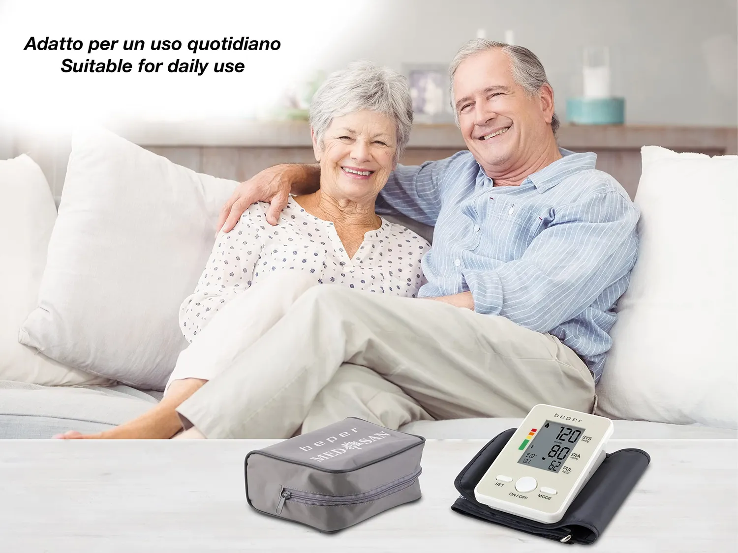 Beper tensiomètre bras automatique 120 mémoires blanc