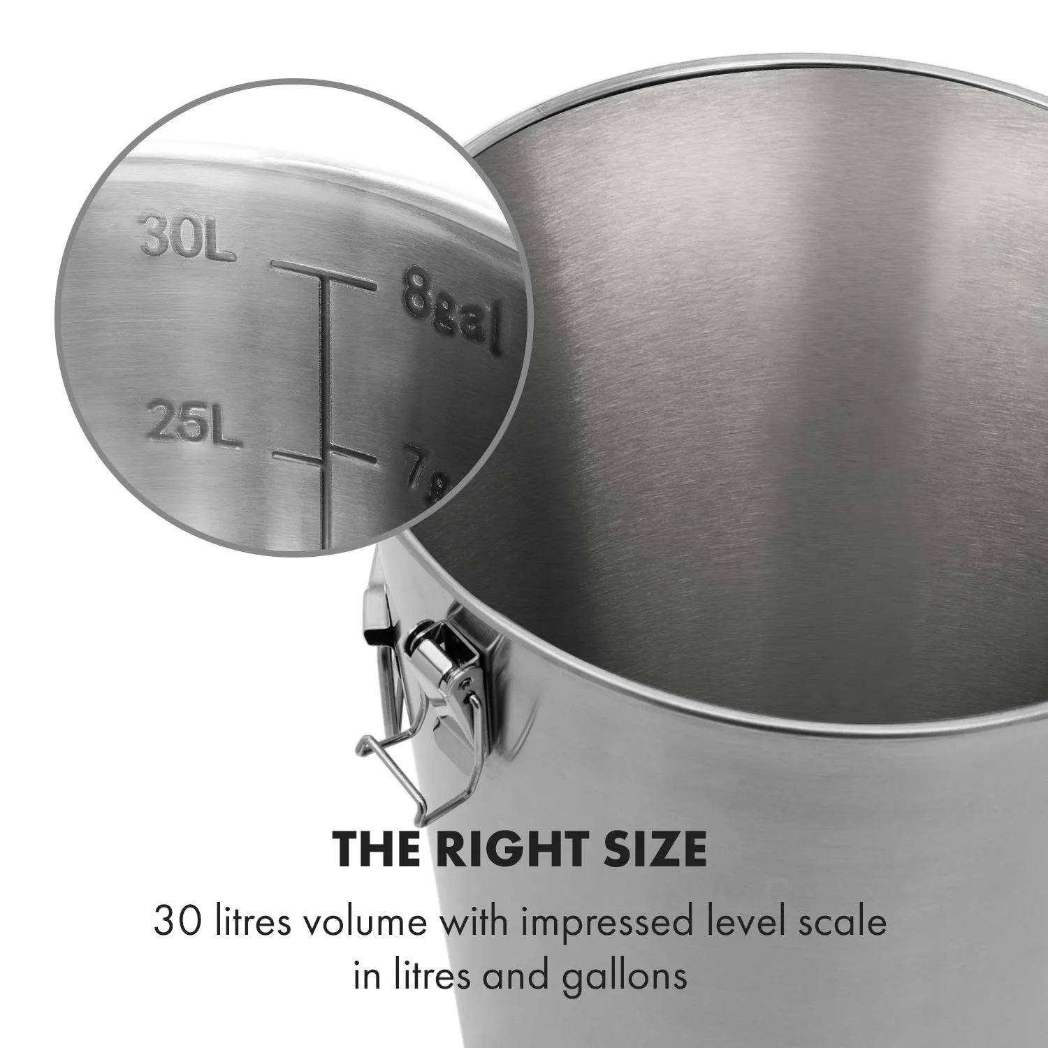 Klarstein Gärkeller cuve de fermentation 30 L inox