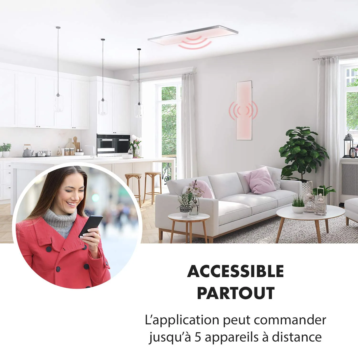 Klarstein Wonderwall Smart radiateur infrarouge 300W