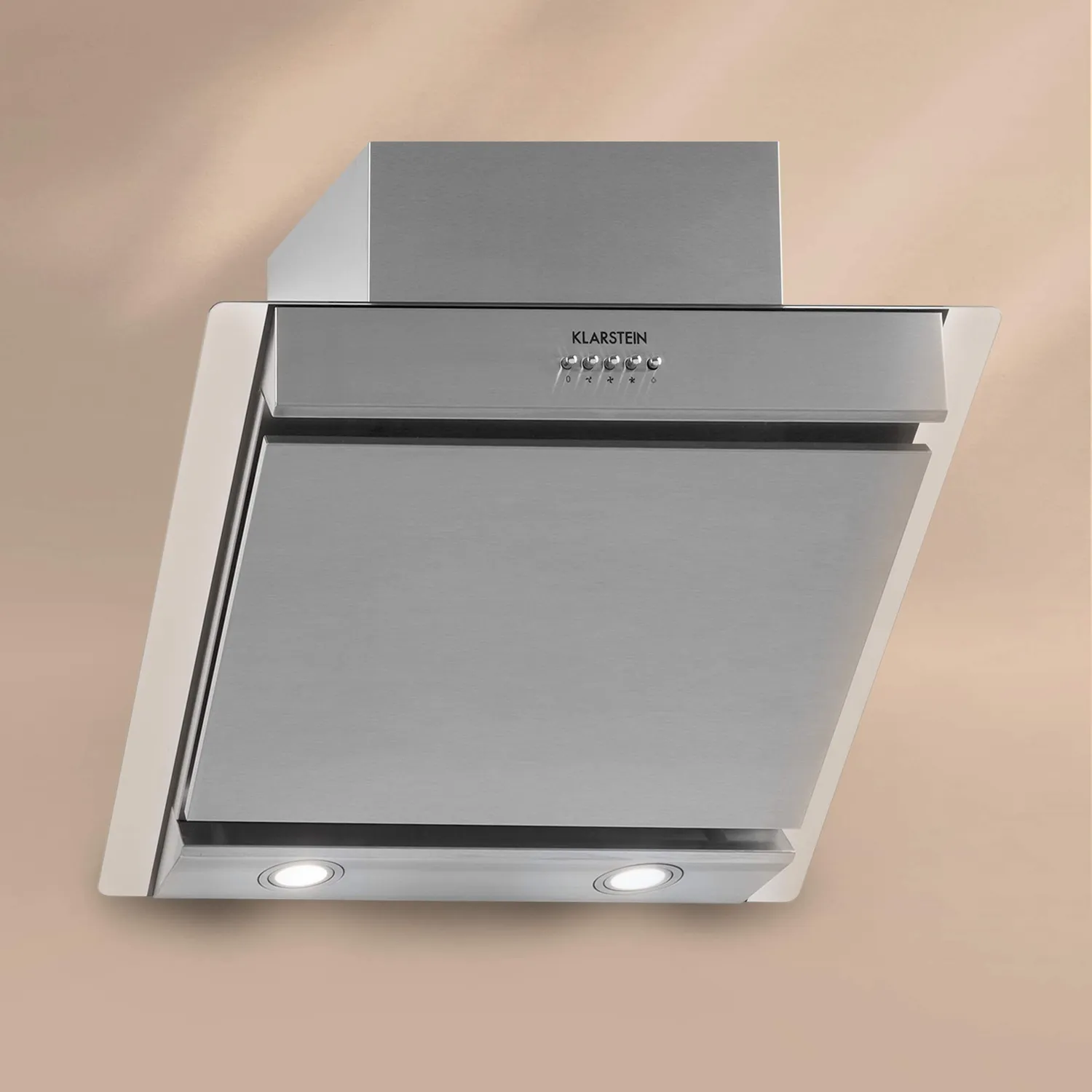 Klarstein Zola 60 hotte aspirante verre inox 610 m³/h