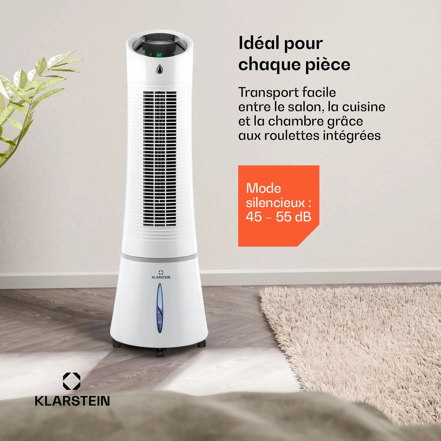 Klarstein Skyscraper Ice Smart Rafraîchisseur 6L Blanc