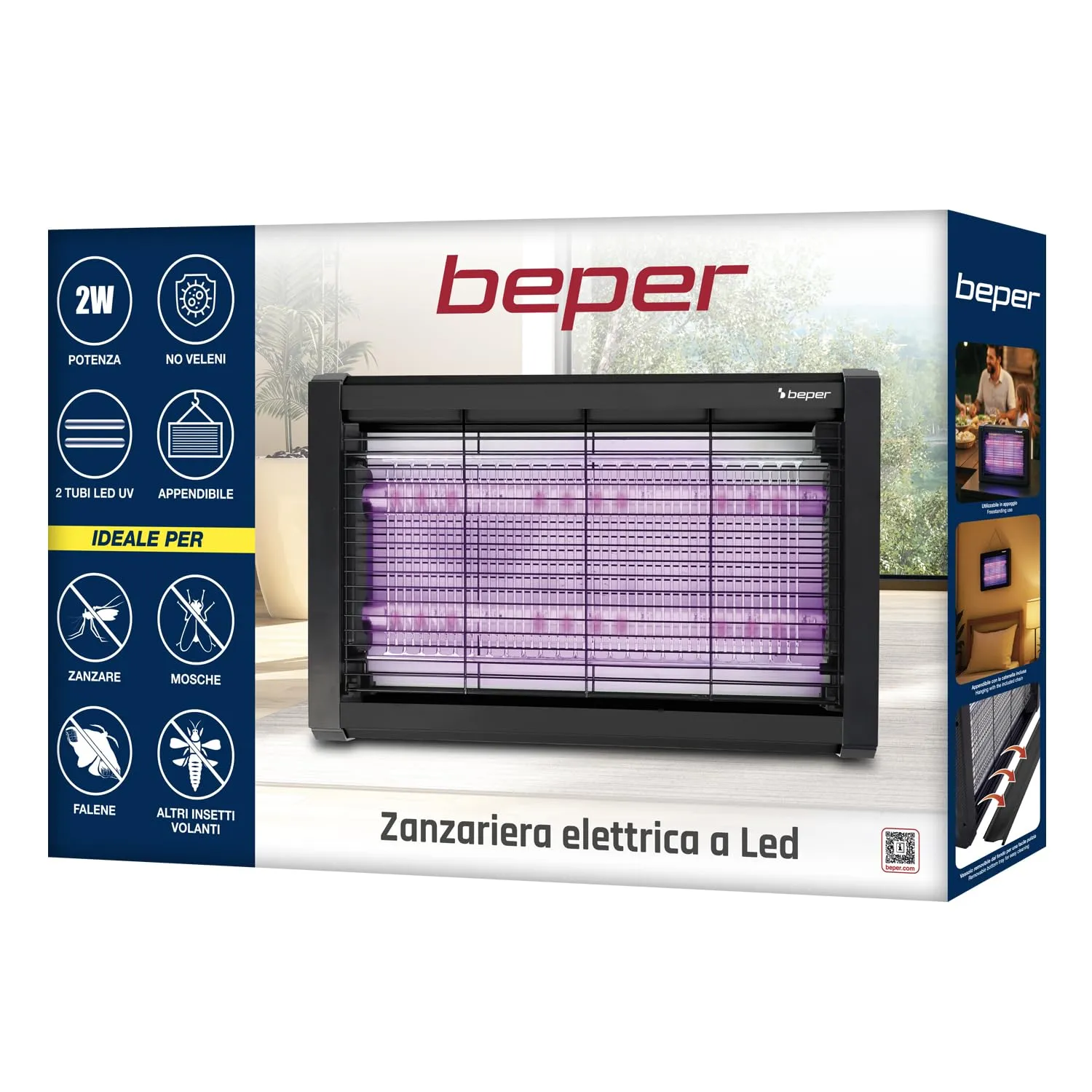Beper Lampe Anti-Moustiques UV LED 2000V