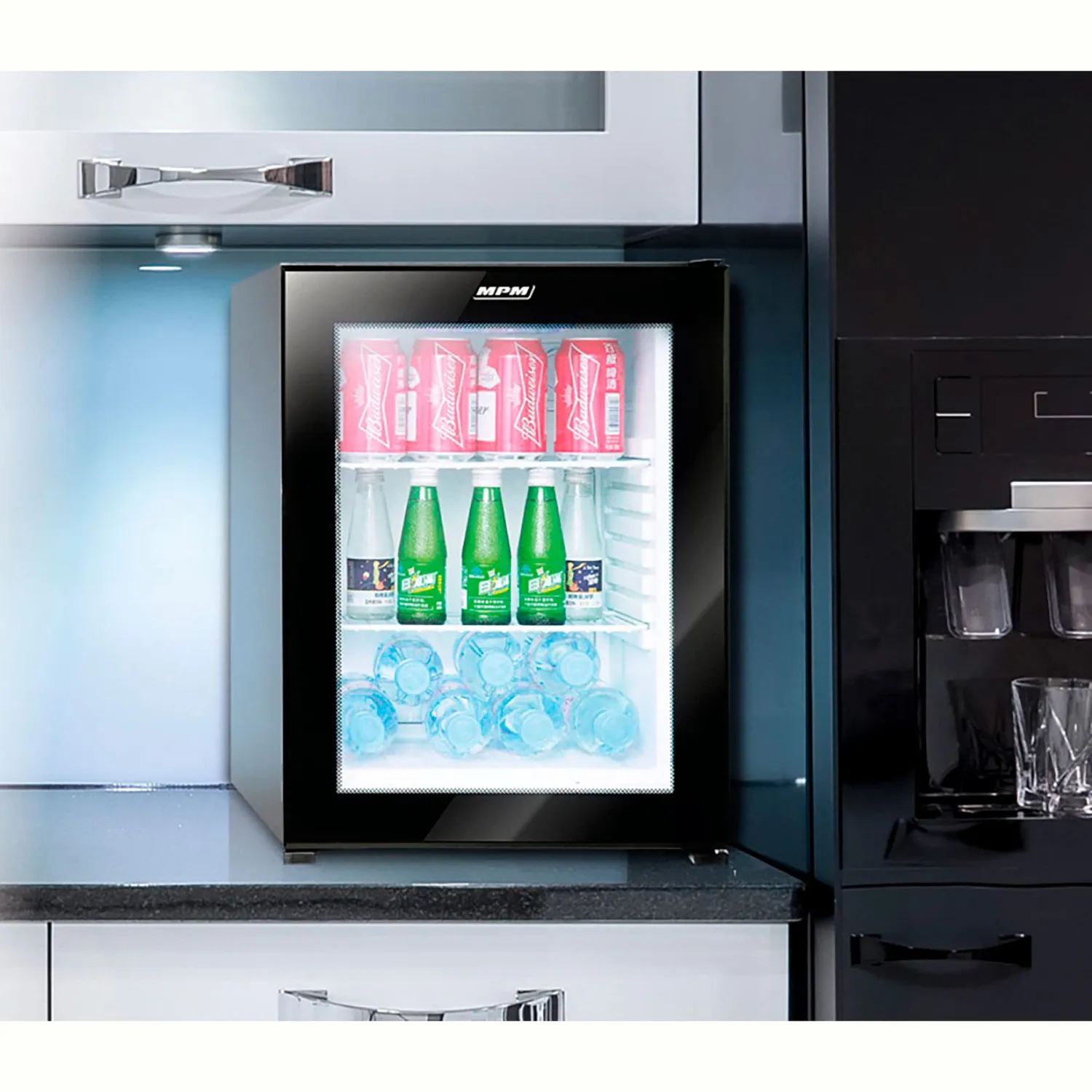 MPM-35-MBV-07 mini réfrigérateur 34 L noir silencieux