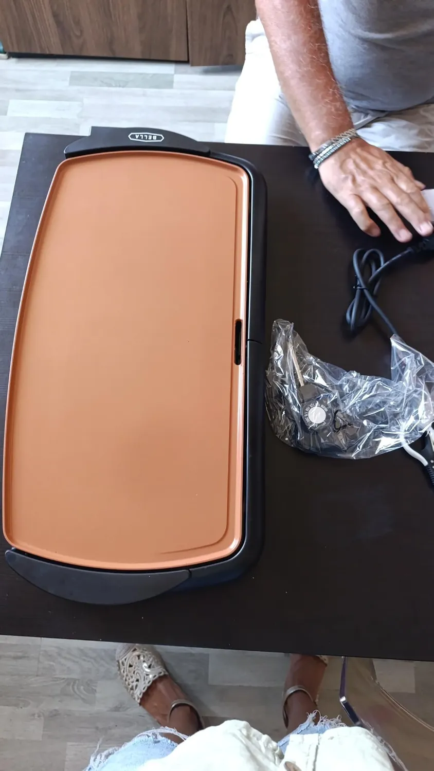 bella Copper Titanium plancha XL cuivre noir 1500 W