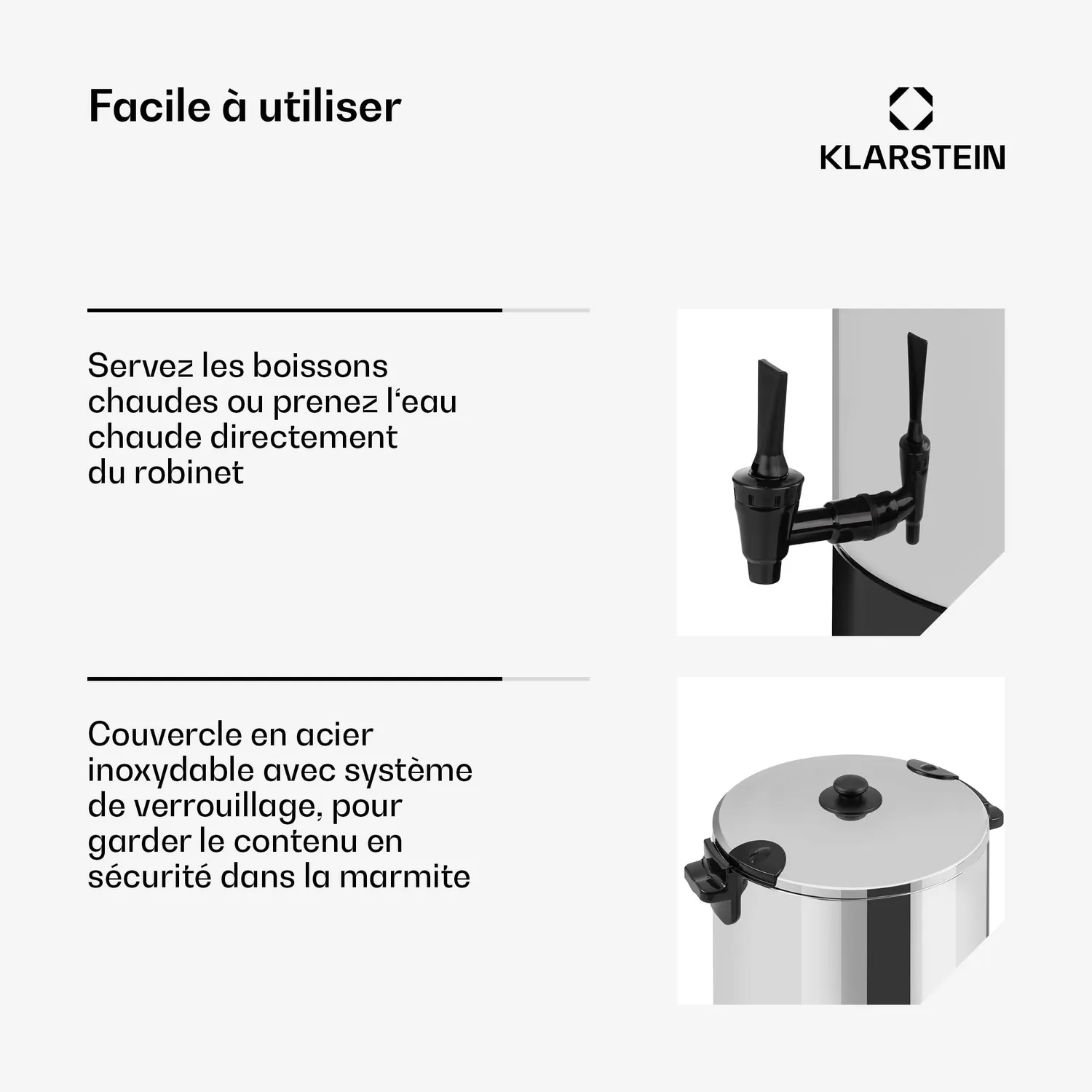 Klarstein KonfiStar 60 Digital stérilisateur 60 L inox 2500 W