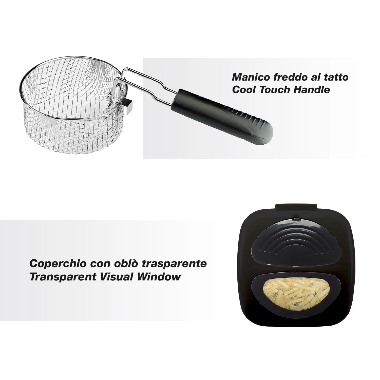 Beper P101FRI100 mini friteuse électrique 1L noire 950W