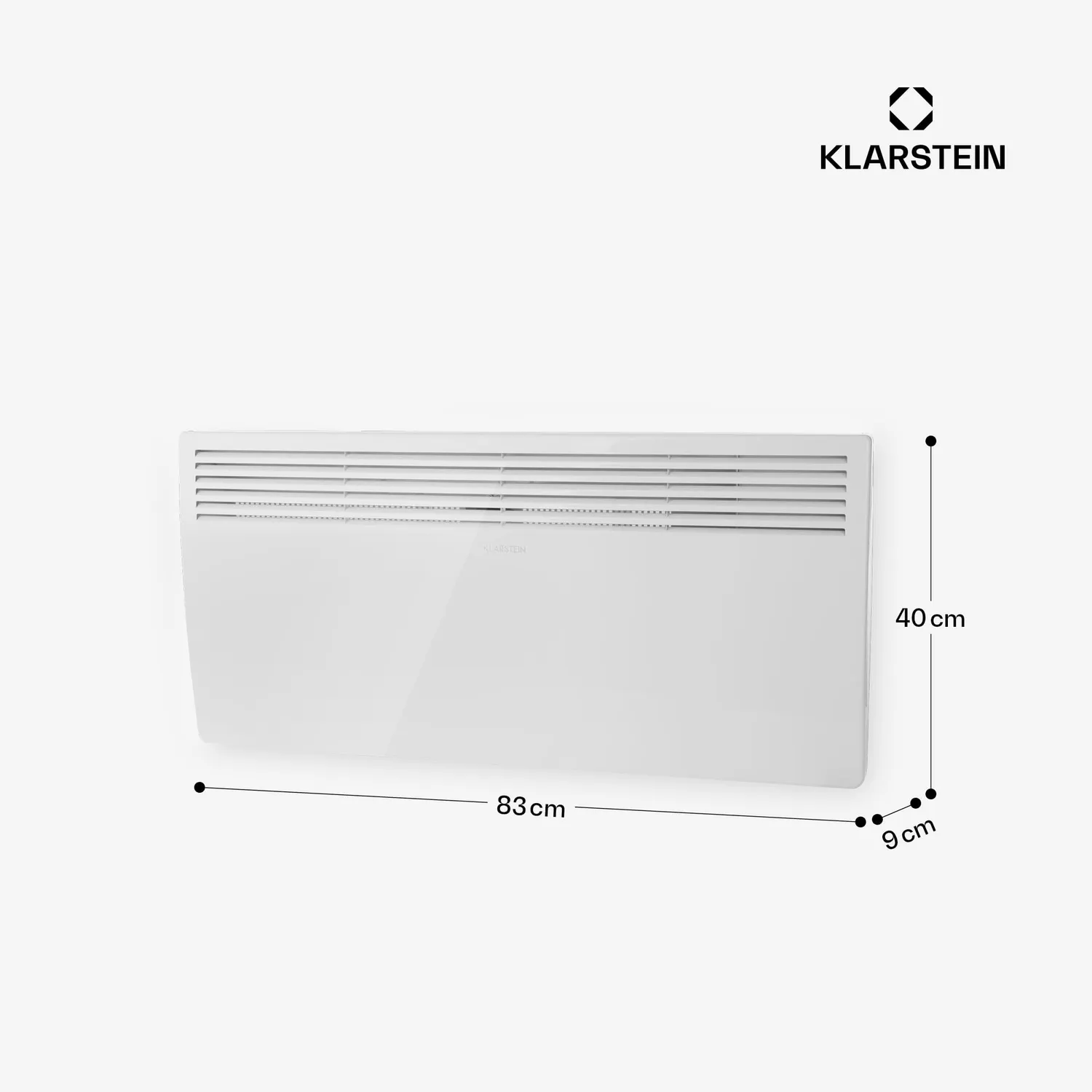 Klarstein Hot Spot Slimcurve convecteur 2000W blanc incurvé