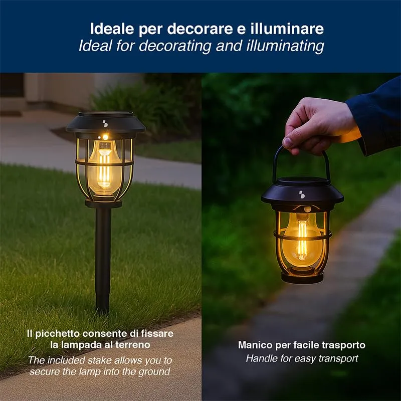 Beper P207ILO106 Lampe solaire jardin détecteur IP44