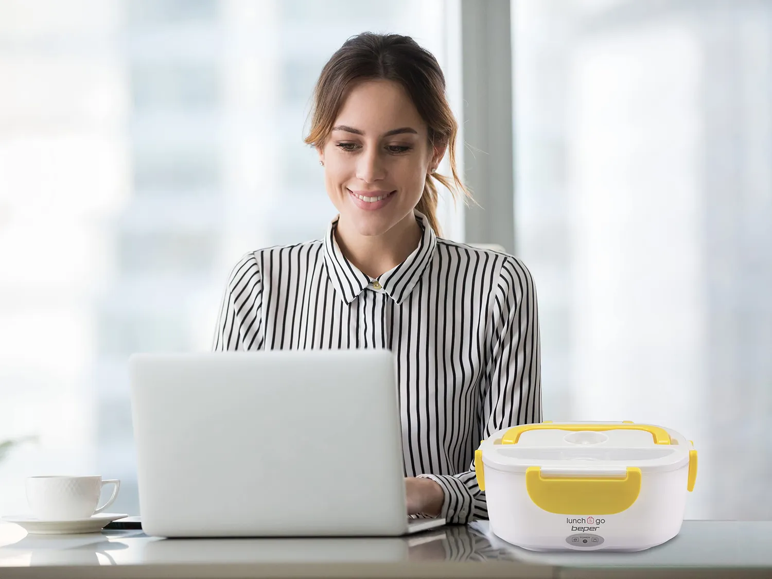 Beper 90.920G gamelle chauffante électrique jaune 1,45 L