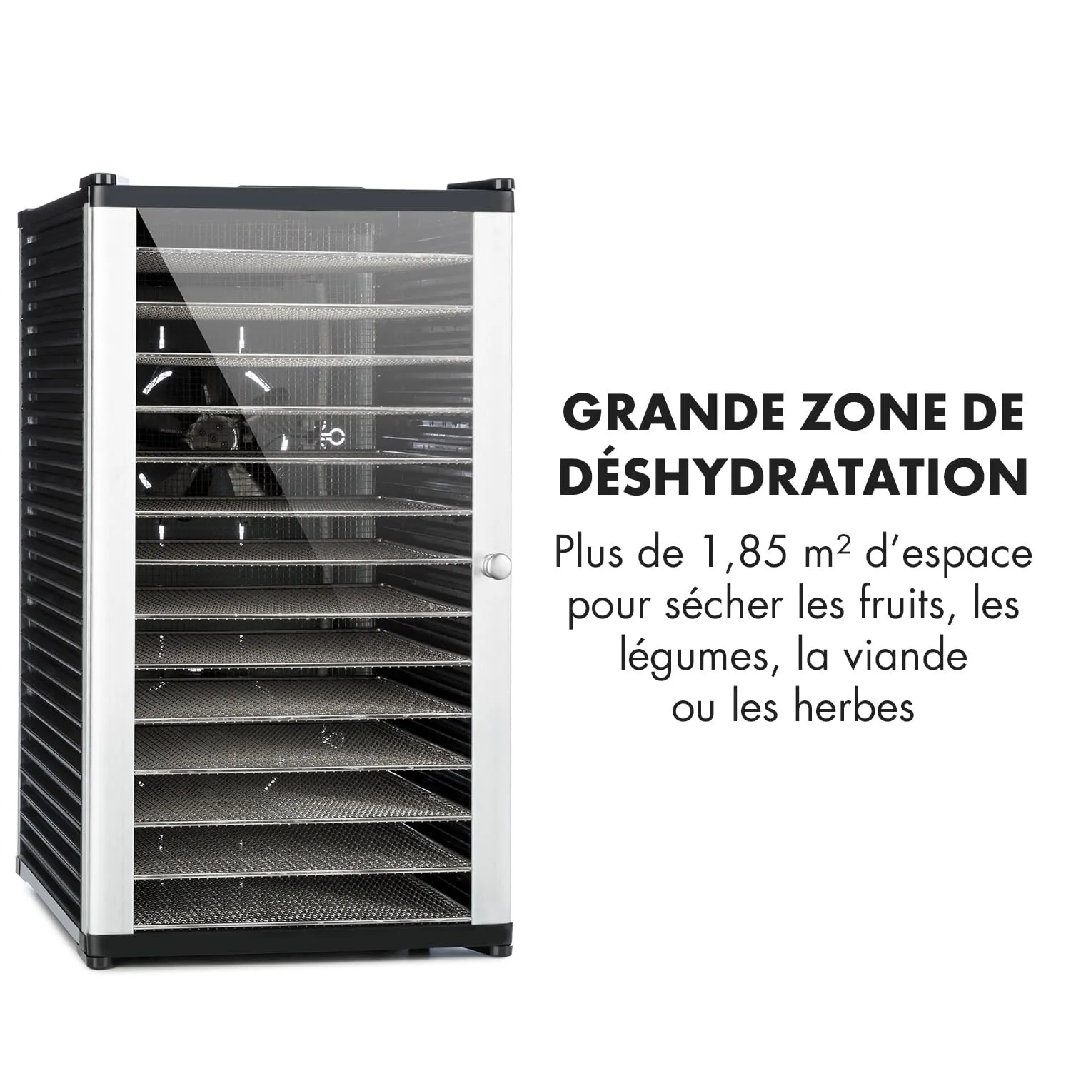 Klarstein Fruit Jerky 14 déshydrateur 14 étages 1000 W noir