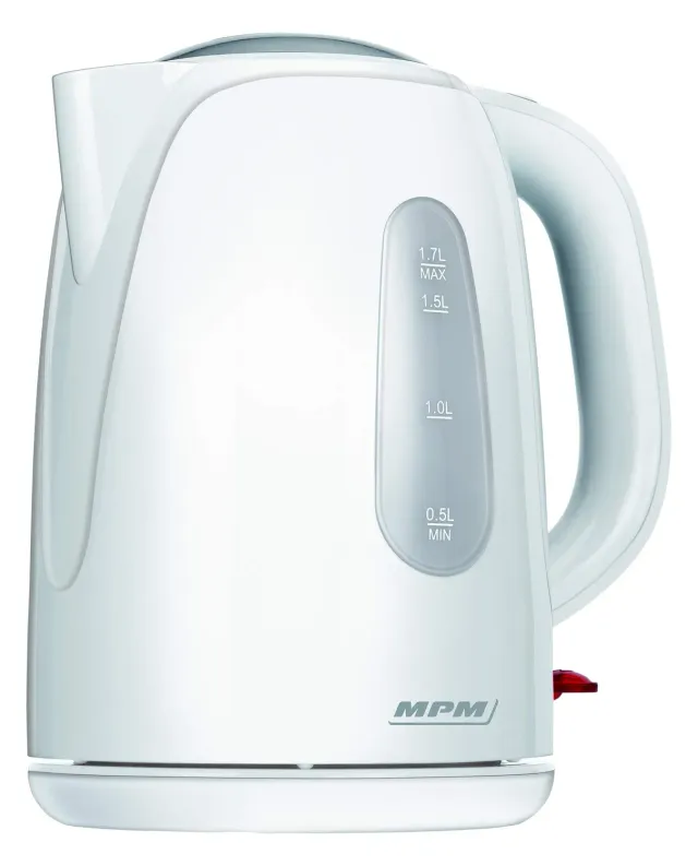 MPM bouilloire électrique blanche 1,7 L 2200 W