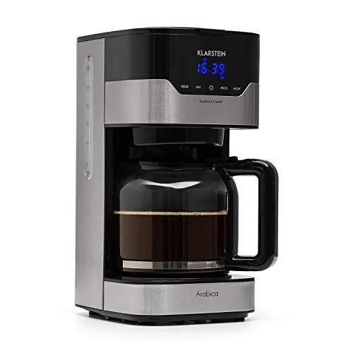 Klarstein Arabica cafetière filtre 12 tasses noir inox
