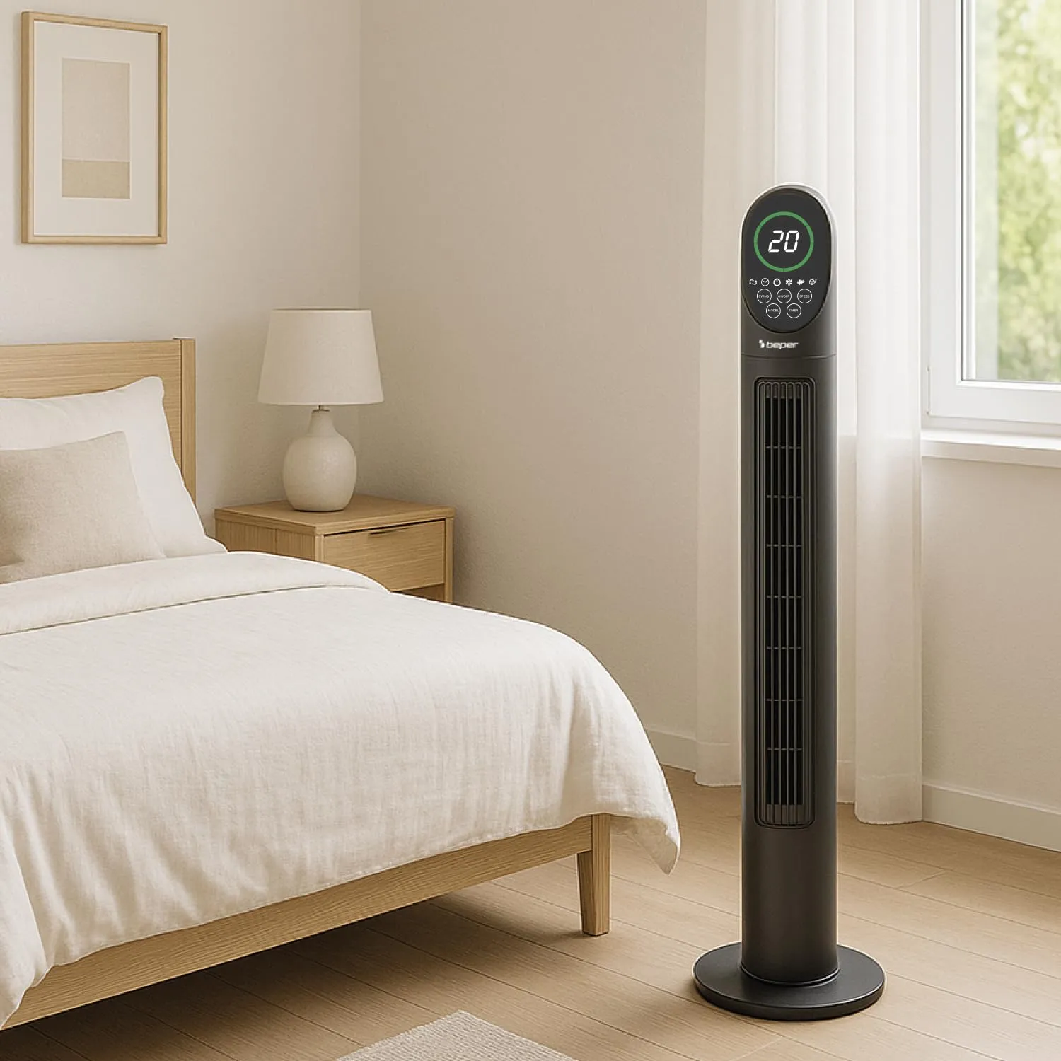 Beper P206VEN310 ventilateur tour télécommande silencieux